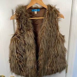 Faux Fur Brown Vest